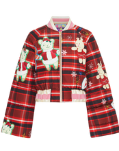 Load image into Gallery viewer, Christmas Raglan Feather down Jacket