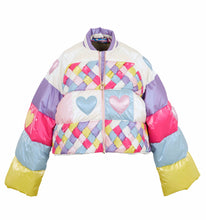 Load image into Gallery viewer, Heart Braided Feather down Puffer Jacket