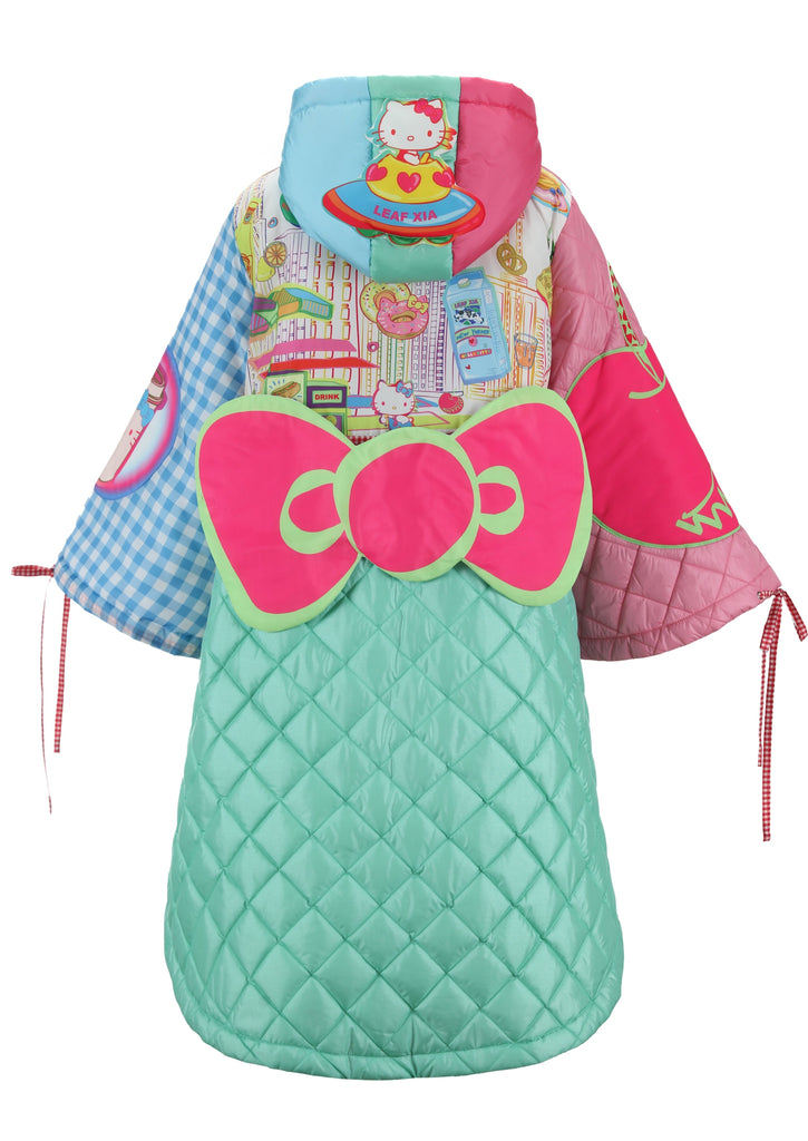 Hello kitty X LEAFXIA Padded Cape Coat