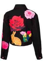 Load image into Gallery viewer, Flower Collage Denim Jacket