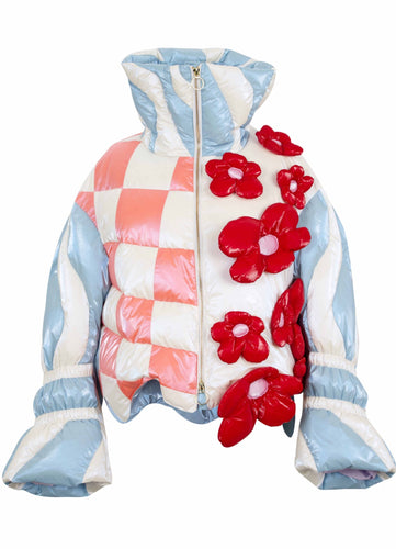 Flounce Sleeve Down feather Jacket