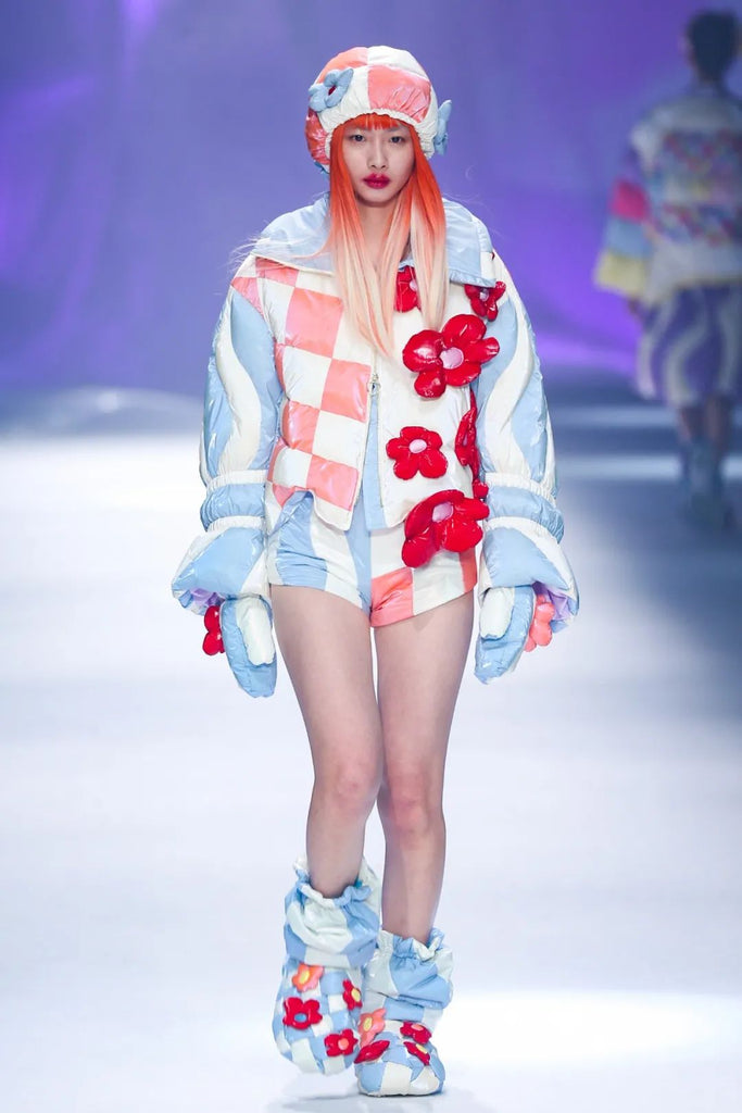 Flounce Sleeve Down feather Jacket