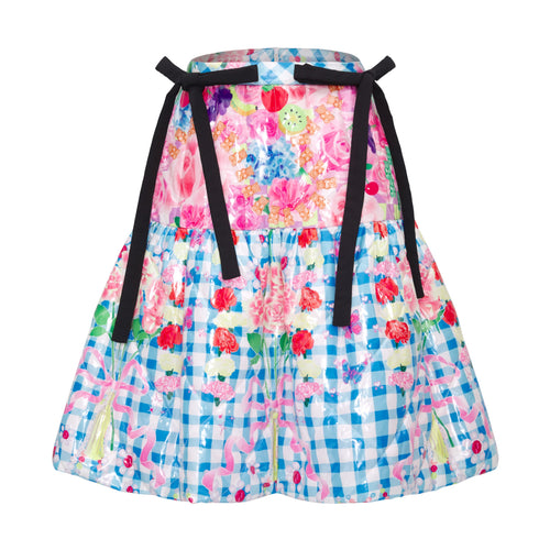 Floral Padded Midi Skirt