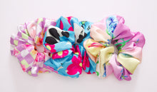 Load image into Gallery viewer, Blue Milk Flower Scrunchie