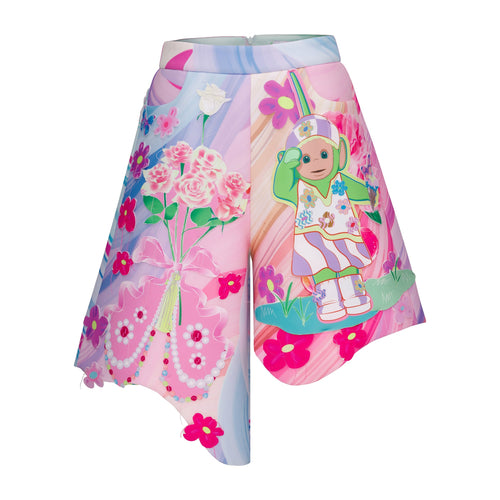 Floral rainbow shorts