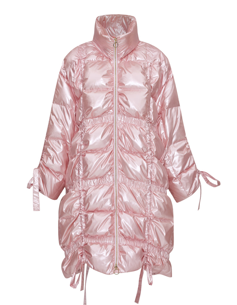 Pink Padded feather down jacket