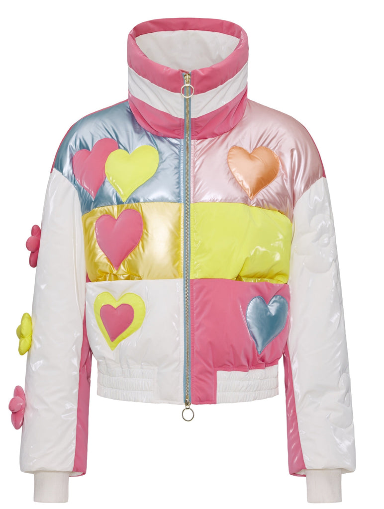 Heart Feather down Puffer Jacket