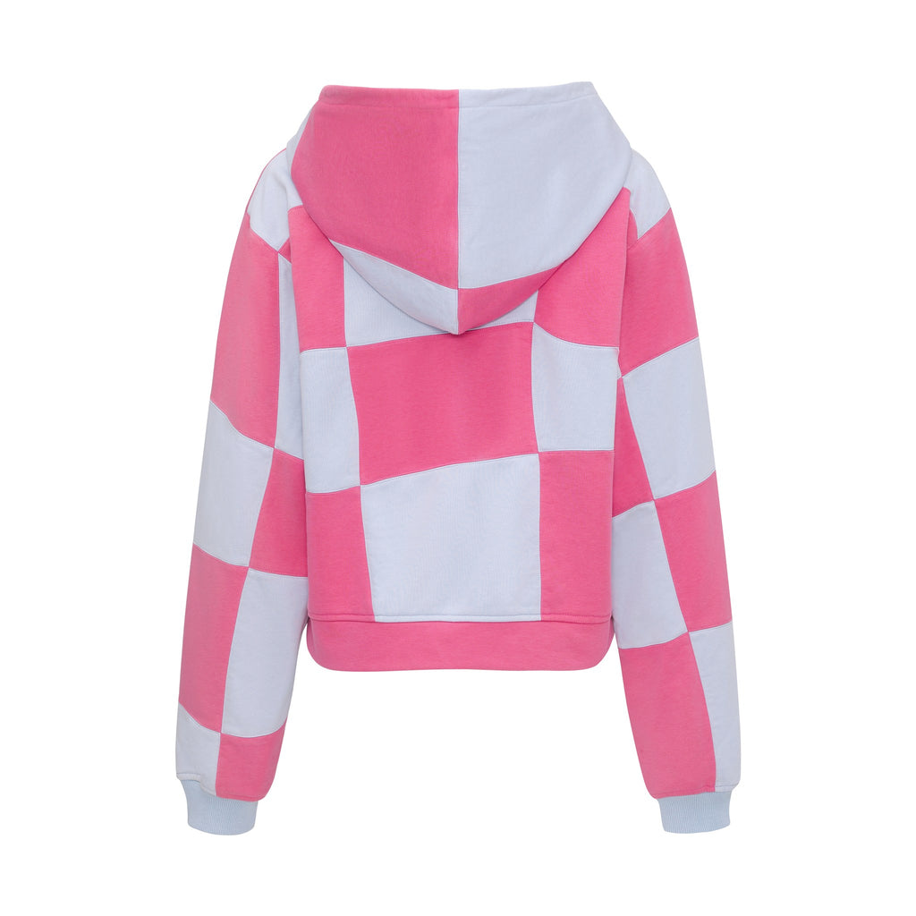 Blue&Pink Patch Cherry Hoodie