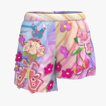 Load image into Gallery viewer, Floral rainbow shorts