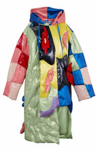 Load image into Gallery viewer, Asymmetric Floral Puffer Feather Down Jacket