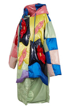 Load image into Gallery viewer, Asymmetric Floral Puffer Feather Down Jacket