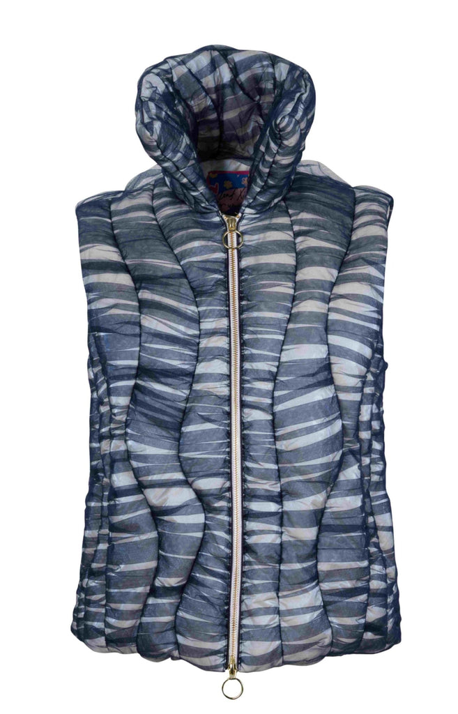 Ocean Wave Gauze Padded Gilet