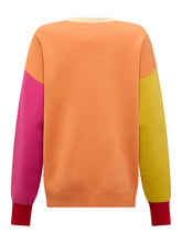 Load image into Gallery viewer, Orange Flower Sweater