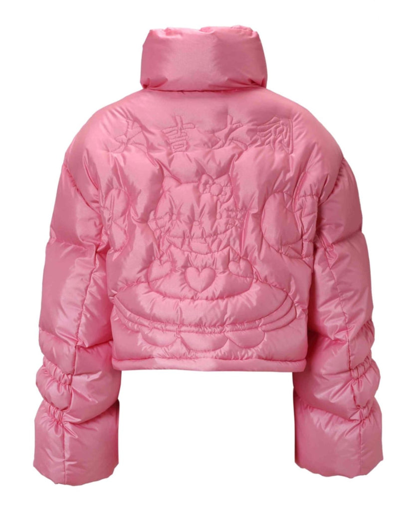 HELLO KITTY X LEAFXIA Long Down Feather Jacket