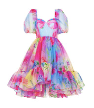 Load image into Gallery viewer, Multicolor Ruffle Midi Dress