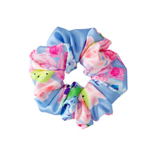 Load image into Gallery viewer, Blue Fruits Large Scrunchie