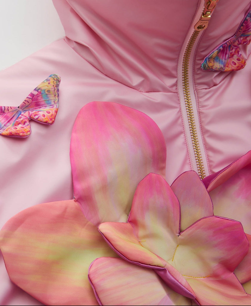 Handmade Floral padded jacket