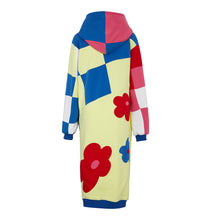 Load image into Gallery viewer, Color Block Patch Hoodie Dress