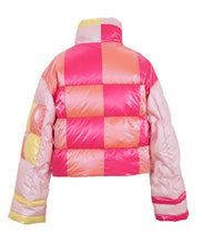 Load image into Gallery viewer, Floral Braided Patch Down Jacket