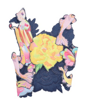 Load image into Gallery viewer, Handmade Floral and butterfly padded DUILING Denim Vest