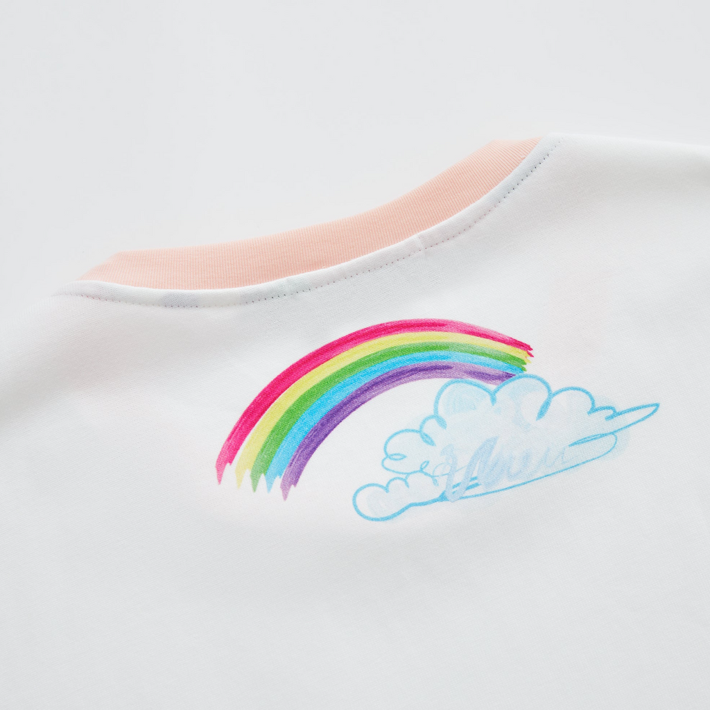 Panda T-shirt Rainbow Midi dress